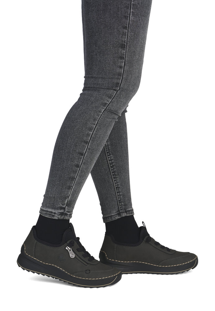 detail RIEKER 51568-45 grey women’s shoes, comfortable Antistress sole