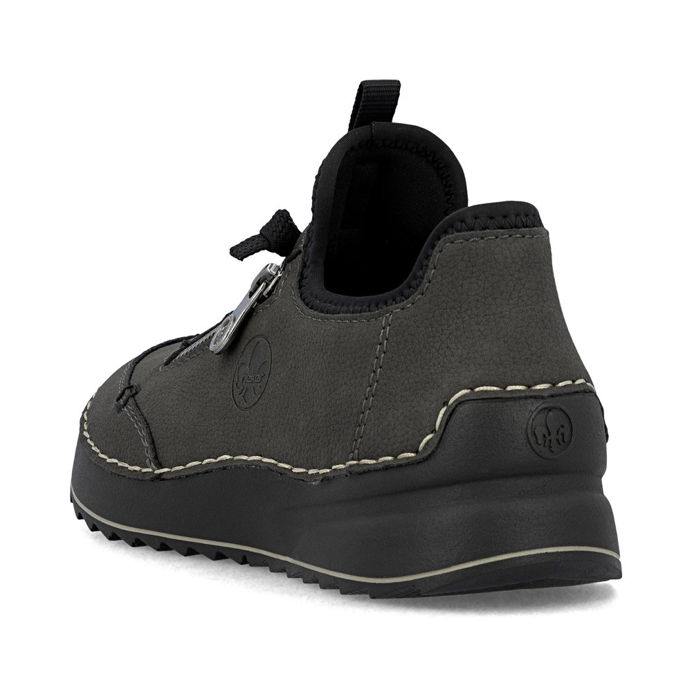 detail RIEKER 51568-45 grey women’s shoes, comfortable Antistress sole
