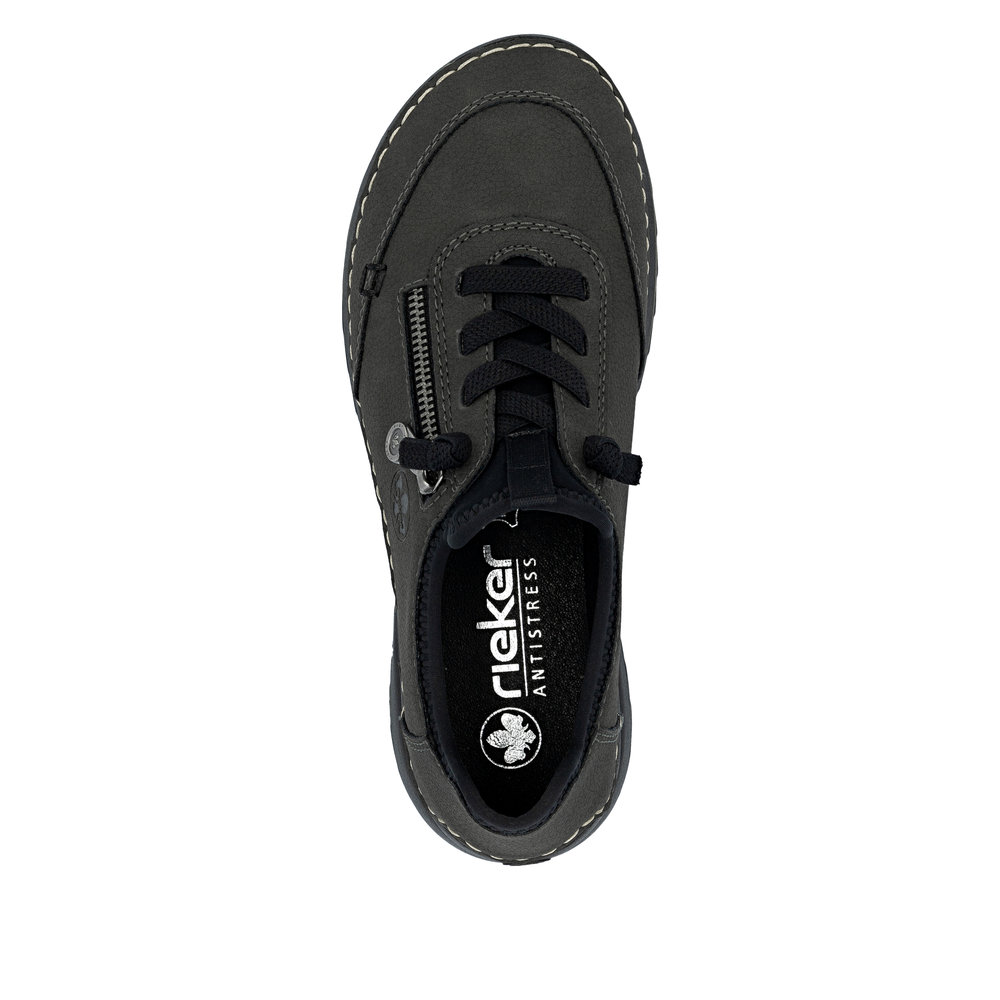 detail RIEKER 51568-45 grey women’s shoes, comfortable Antistress sole