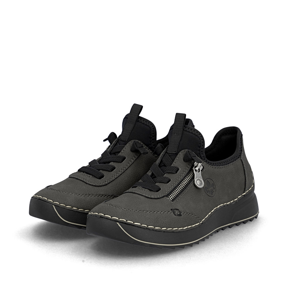 detail RIEKER 51568-45 grey women’s shoes, comfortable Antistress sole