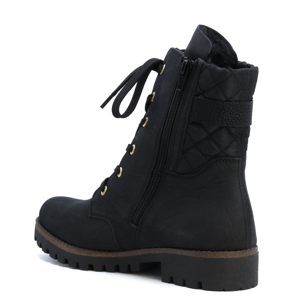 detail RIEKER 78523-01 černá dámská zimní obuv + membrána Rieker-Tex