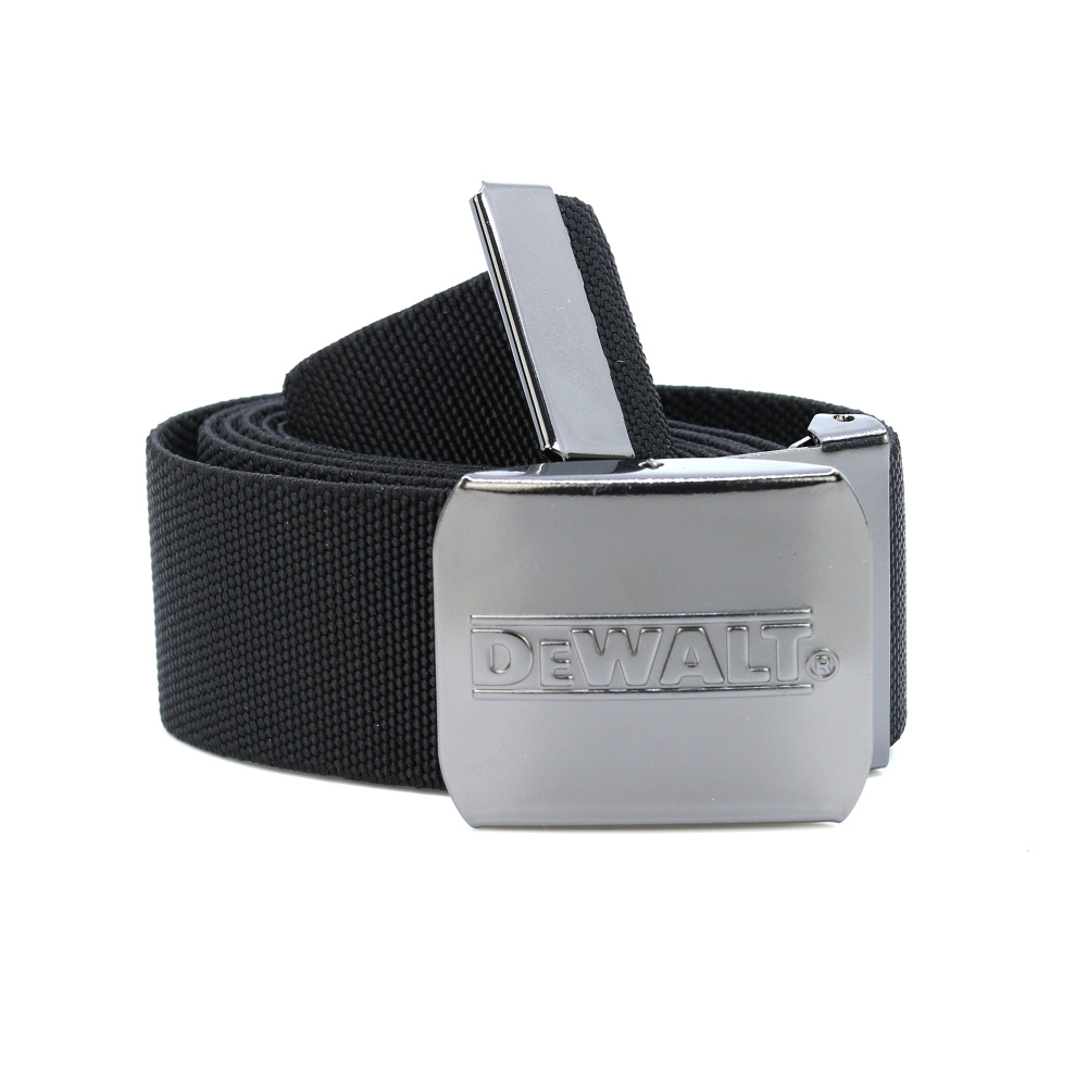 detail DEWALT černý pásek s kovovou sponou