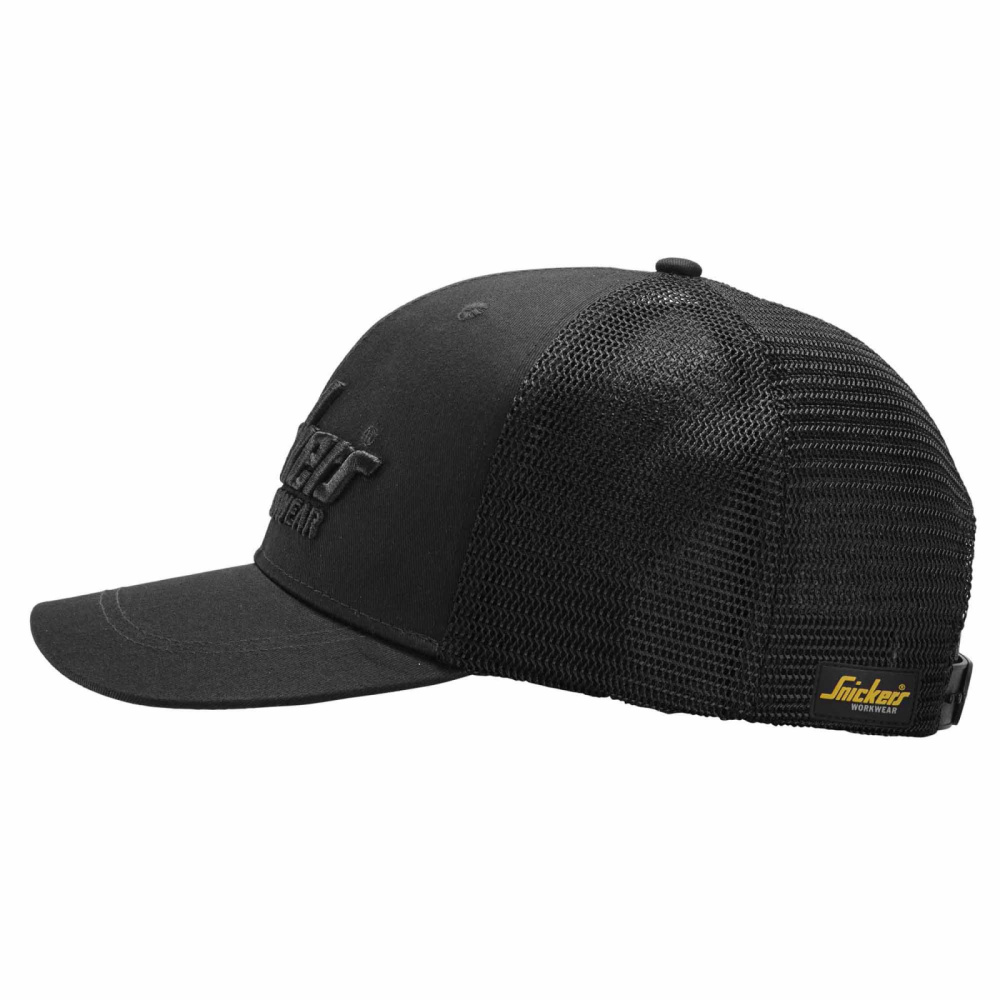 detail SNICKERS Trucker Cap černá pánská kšiltovka