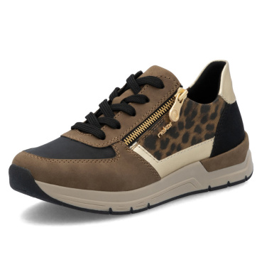RIEKER 58902-24 brown women's sneakers, modern look, comfortable for all year ro