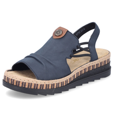 RIEKER V7972-14 modré dámské sandály