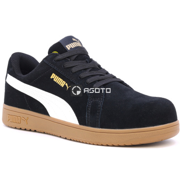 PUMA Iconic low S1P ESD blk/gum černá pánská pracovní obuv