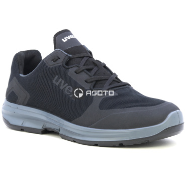 UVEX 1 Sport O1 ESD black men's work shoes Clima Zone, lightweight and breathabl