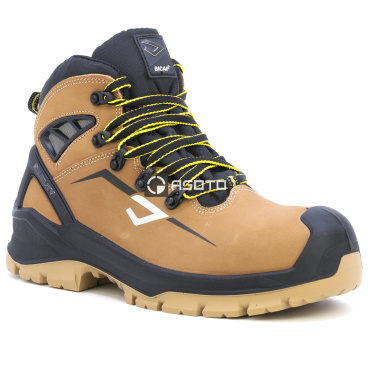 BICAP Leopard Mid S3 beige men's safety shoes with Pro Air ventilation system