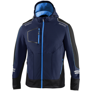 SPARCO TECH York modrá pánská softshell bunda