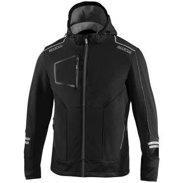 SPARCO TECH York černá pánská softshell bunda