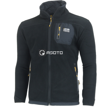 JCB Trade Full Zip Polar černá pánská fleece bunda