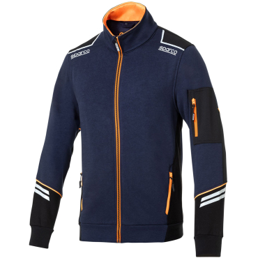 SPARCO Alabama Tech Full Zip modrá pánská mikina