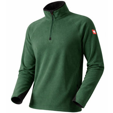 Engelbert Strauss Troyer zelená pánská pohodlná pracovní mikina kr. zip