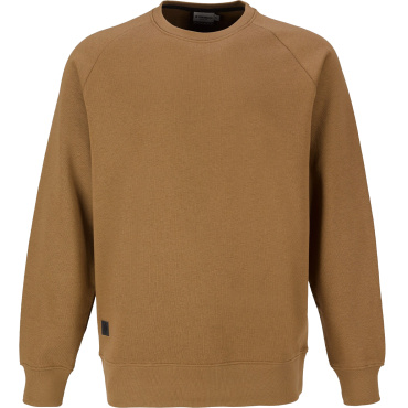 TOWORKFOR Sweatshirt hnědá pánská rychleschnoucí mikina pro skvělý komfort