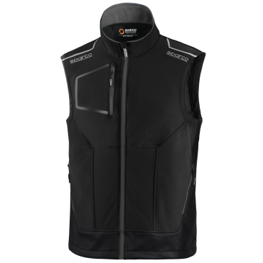 SPARCO ILLINOIS TECH TW černá pánská softshell vesta