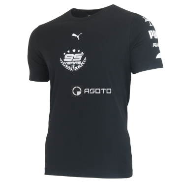 Puma Ferrari Graphic Tee černé pánské triko 100% Ba