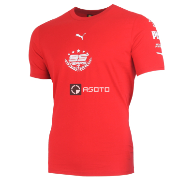 Puma Ferrari Graphic Tee červené pánské triko 100% Ba