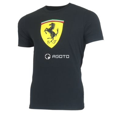 Puma Ferrari Shield černé pánské triko 100% Ba