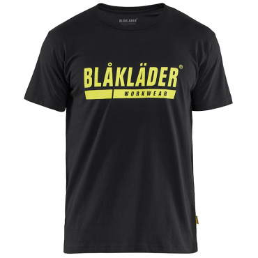 BLAKLADER Sweden Logo Black Men's T Shirt made from 100% Cotton Comfortable and