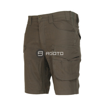 COFRA Como brown work cotton shorts, comfortable fit