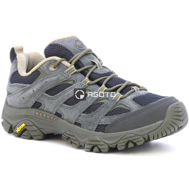 MERRELL MOAB 3 M black černá pánská kožená outdoor obuv nejen na trek