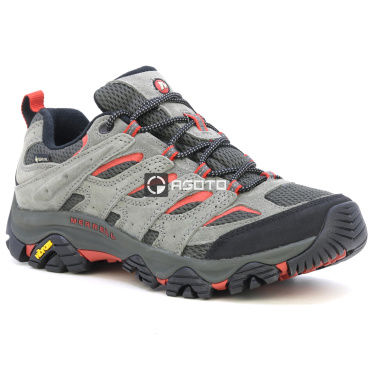 MERRELL Moab 3 GTX M grey men's leather outdoor shoes, Gore-Tex® membrane