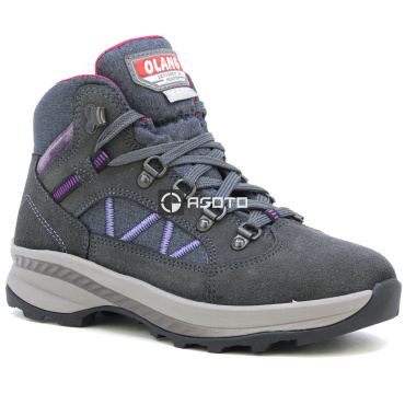 OLANG Alpine 816 šedá dámská outdoor kožená obuv s membránou Olantex
