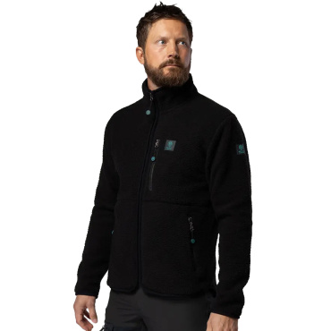 Beyond Nordic Sweden Teddy černá pánská hřejivá bunda