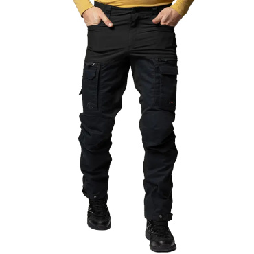 Beyond Nordic Sweden černé pánské outdoor kalhoty Teflon EcoElite® RECCO