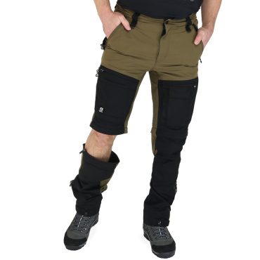 Asoto Vattern Zip-Off men's brown outdoor pants with DWR and detachable legs 2in