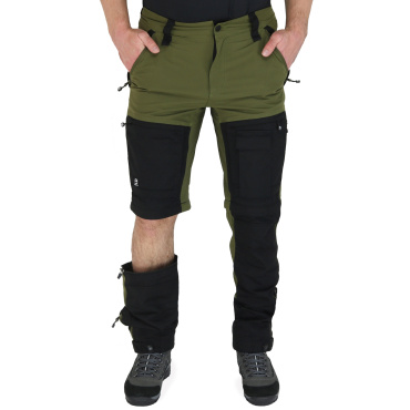 Asoto Vattern Zip-Off men's olive outdoor pants with DWR and detachable legs 2-i