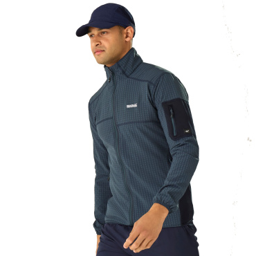 REGATTA Baslinn modrá pánská funkční outdoor mikina do přírody, kolo, túry