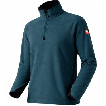 Engelbert Strauss Troyer modrá petrol pánská pracovní mikina kr. zip, fleece