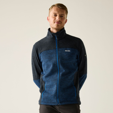REGATTA Highton F/Z Midlayer blue men's all-season outdoor fleece jacket