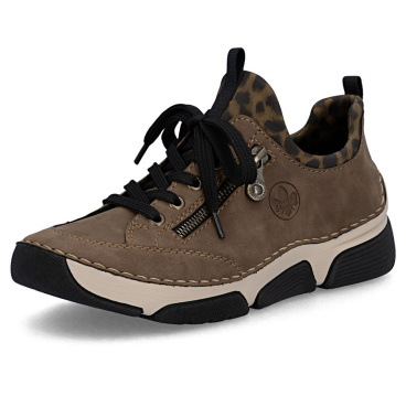 RIEKER 45973-24 Brown Women's Sneakers, Antistress Technology, Comfortable Footw
