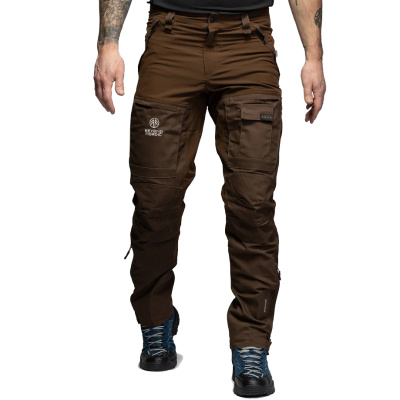 Beyond Nordic Sweden hnědé pánské outdoor kalhoty Teflon EcoElite® RECCO
