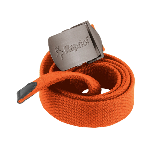 KAPRIOL K-Belt oranžový textilní pásek s kovovou sponou