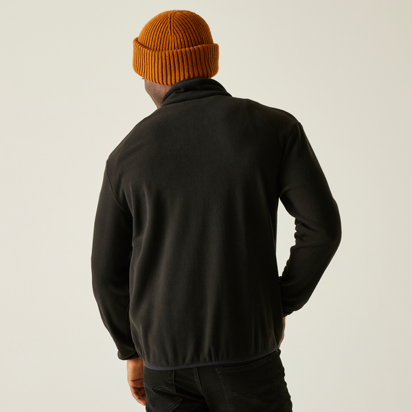 detail REGATTA Frankie F/Z černá pánská outdoor pohodlná příjemná fleece mikina