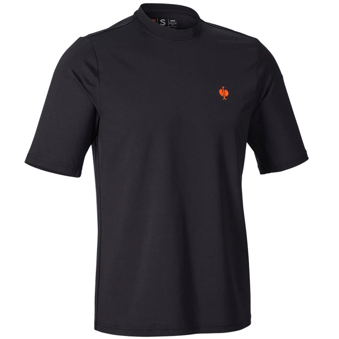 detail Engelbert Strauss černé pánské prodyšné funkční triko UV ochrana 50 +