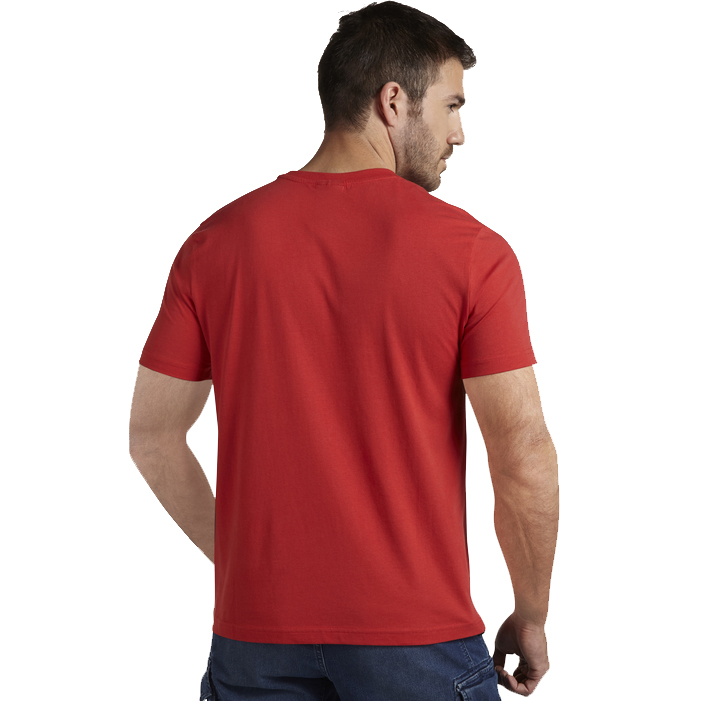 detail DIADORA Organic červené pánské triko 100% Ba