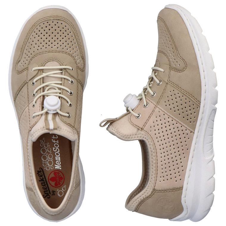 detail RIEKER L3254-62 béžové dámské tenisky