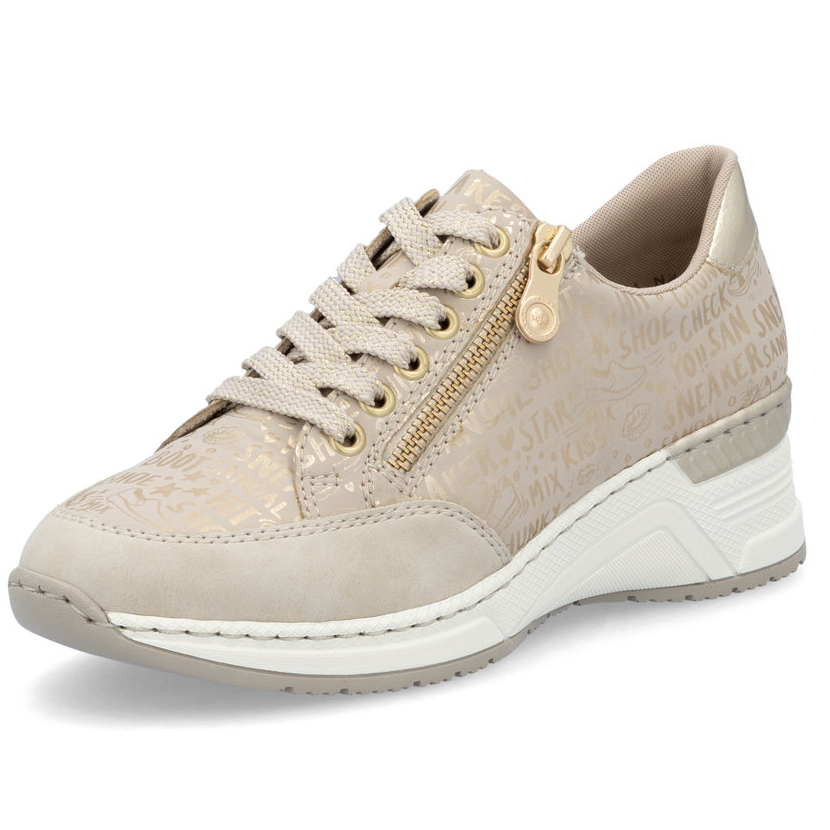 detail RIEKER N4316-62 béžové dámské tenisky