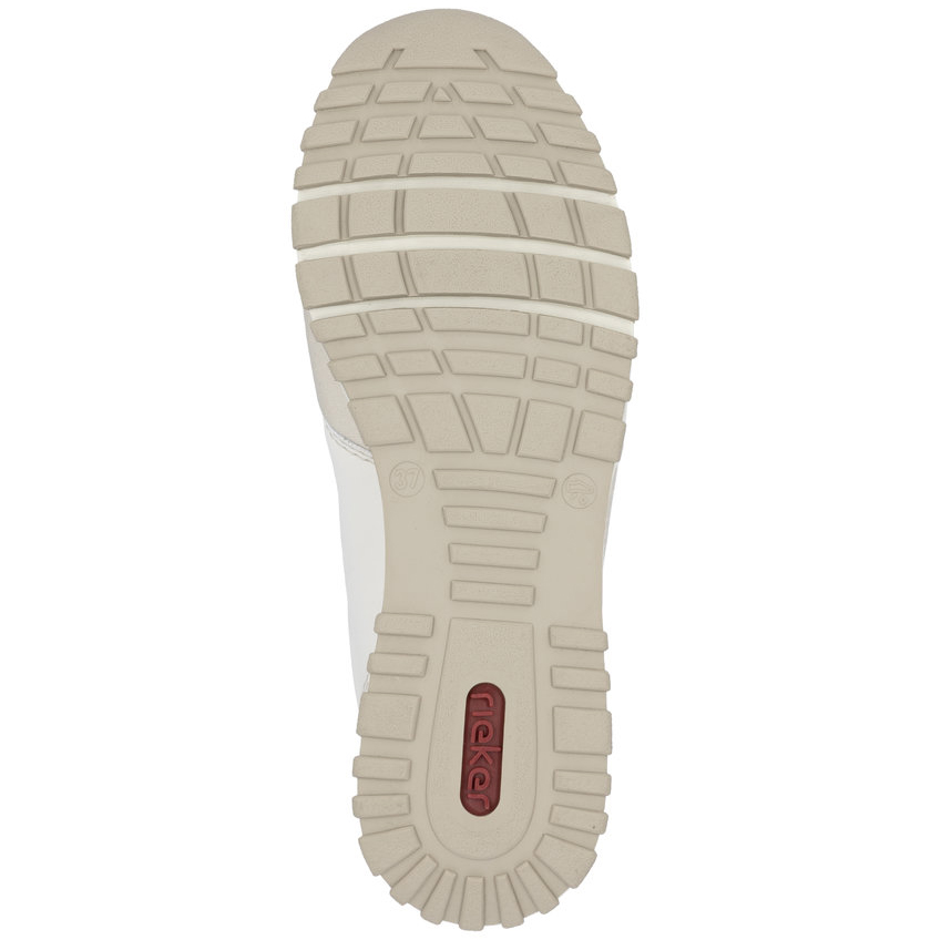 detail RIEKER N7401-80 béžové dámské kožené tenisky