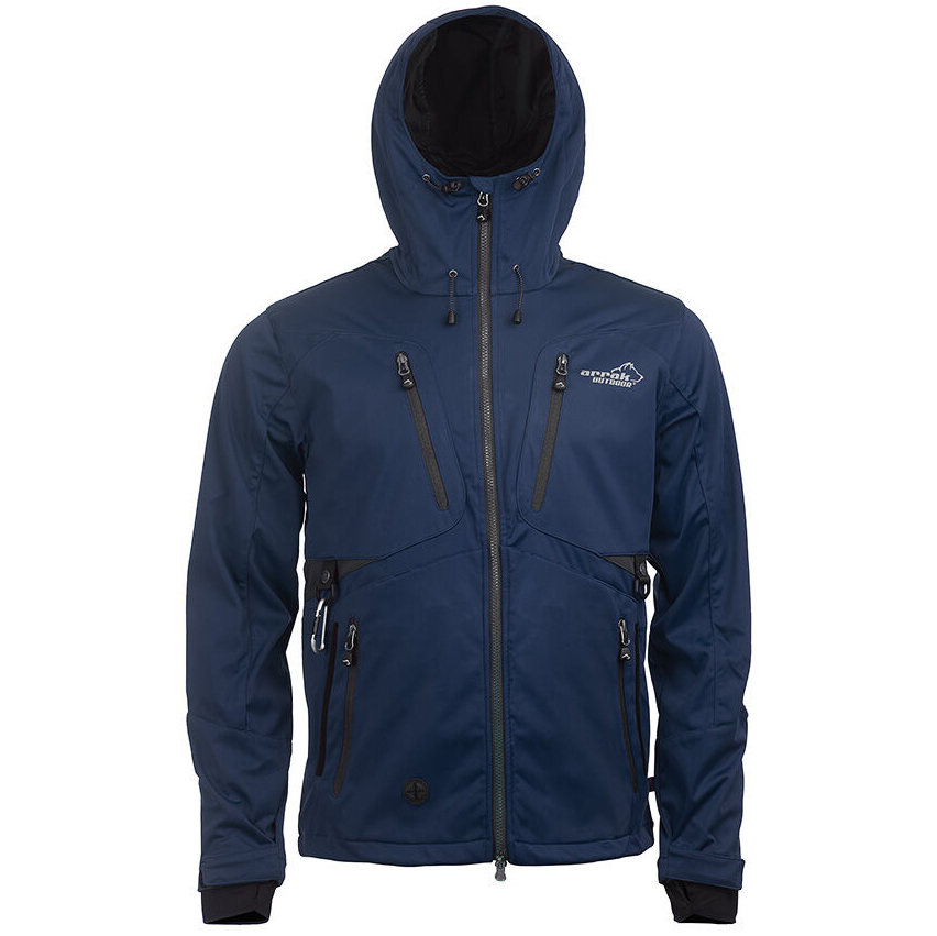 detail ARRAK SWEDEN Akka pánská modrá funkční outdoor bunda