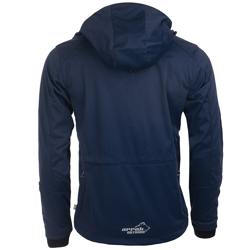 detail ARRAK SWEDEN Akka pánská modrá funkční outdoor bunda