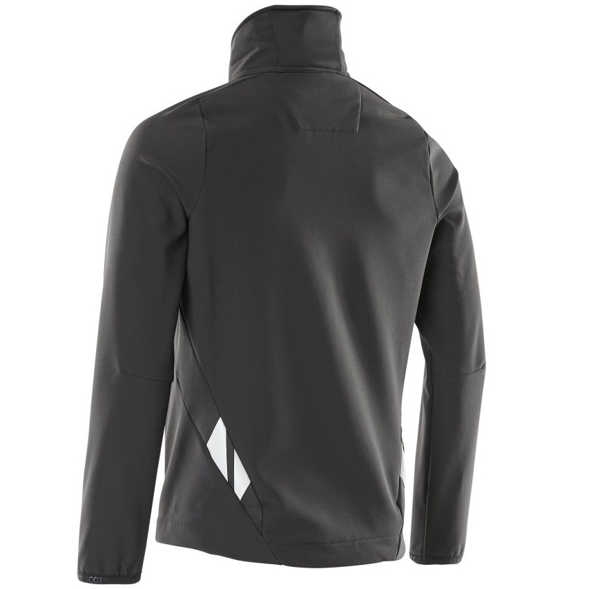 detail MASCOT Odense černá pánská pracovní softshell bunda