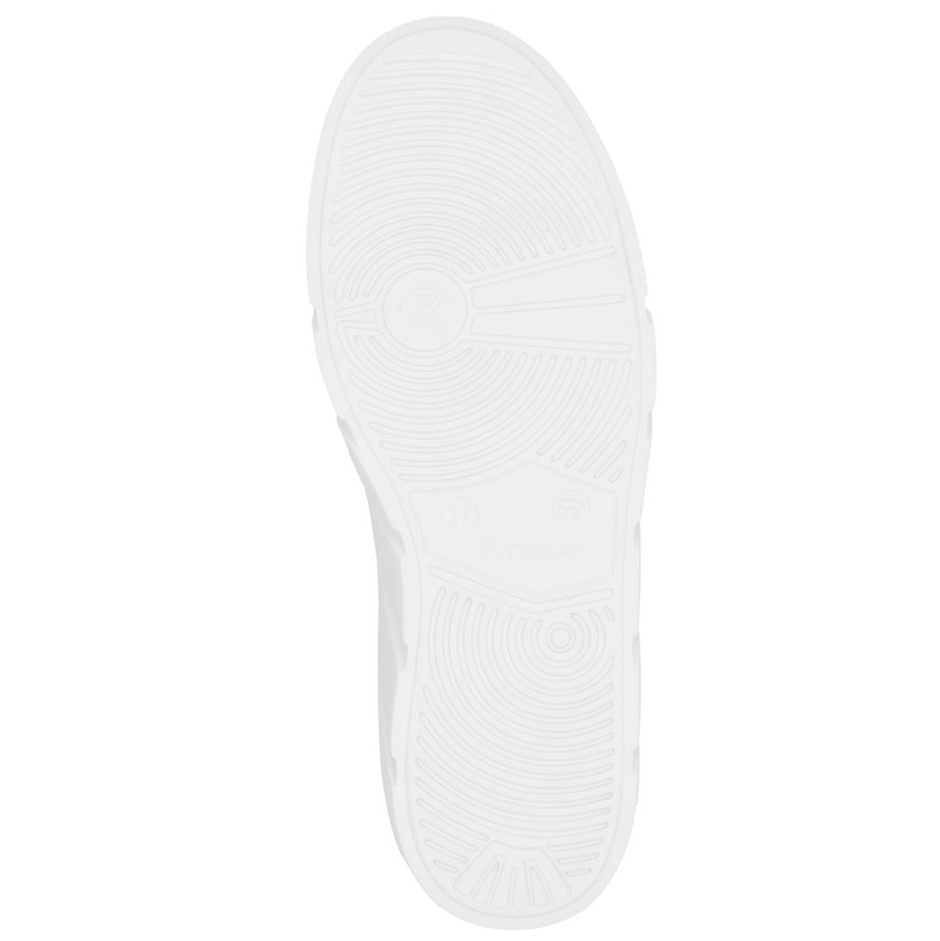 detail RIEKER W2602-81 bílé dámské kožené tenisky