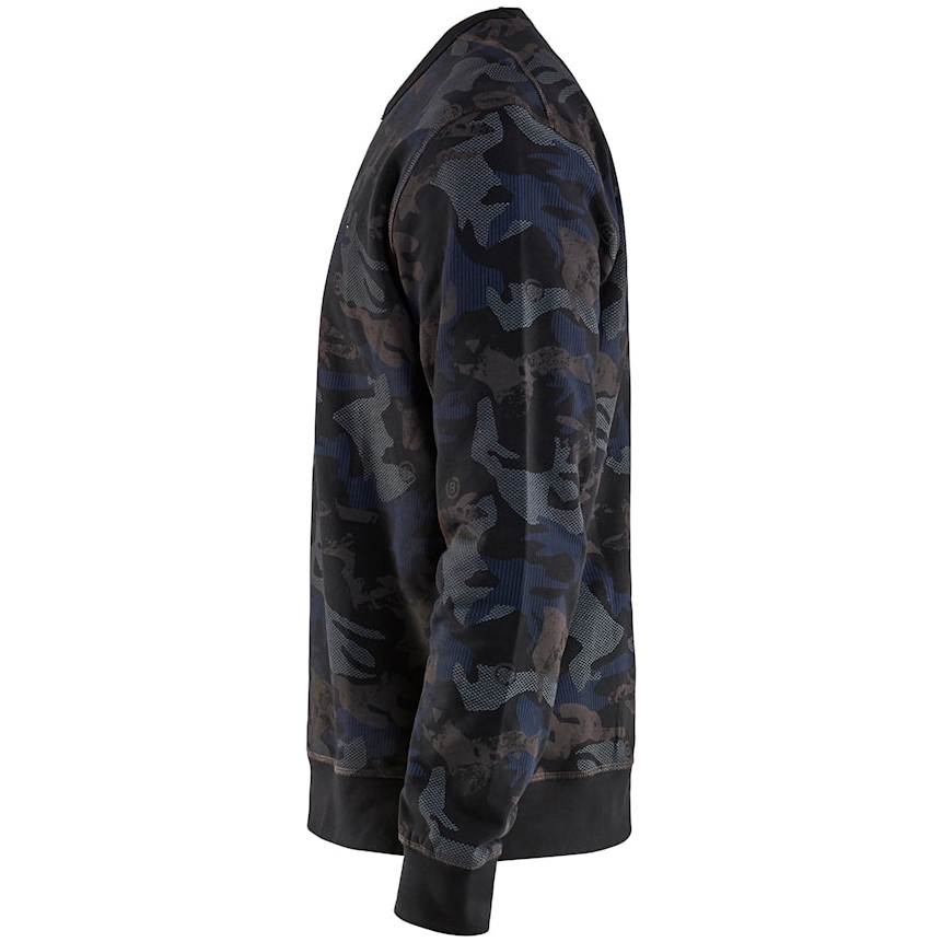 detail BLAKLADER Sweden Limited Edition šedá pánská mikina 100% Ba