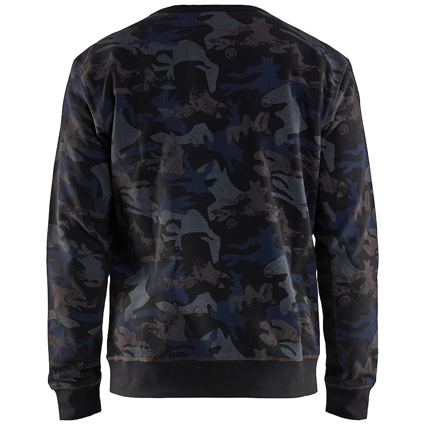 detail BLAKLADER Sweden Limited Edition šedá pánská mikina 100% Ba