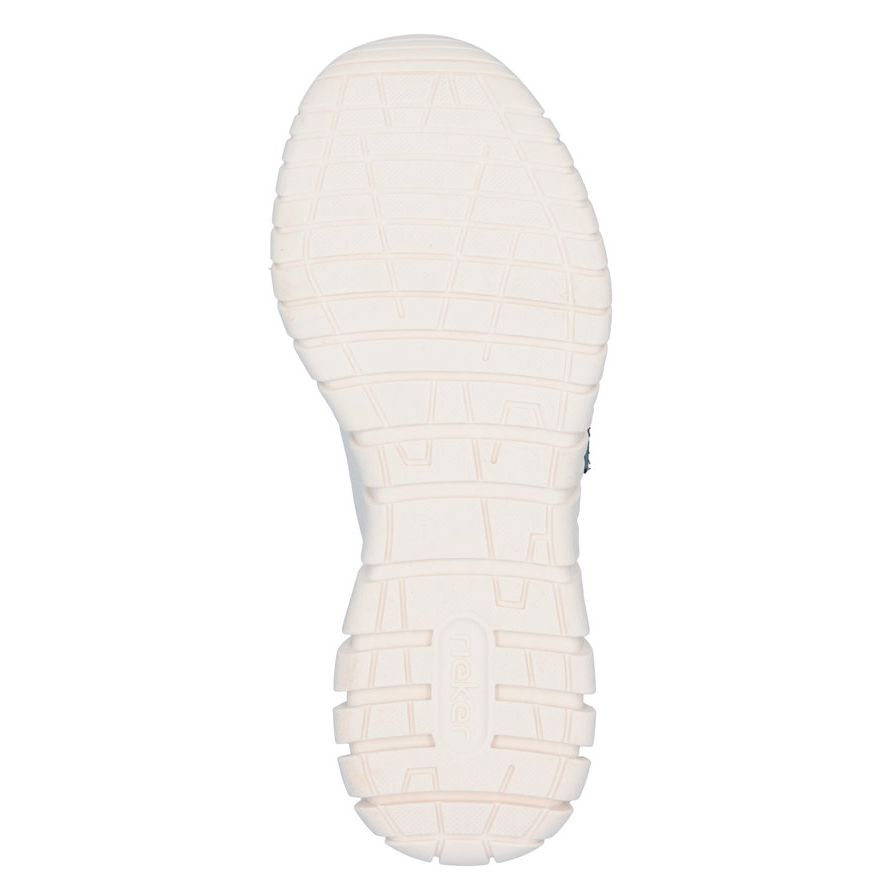 detail RIEKER M5357-80 bílé dámské kožené tenisky